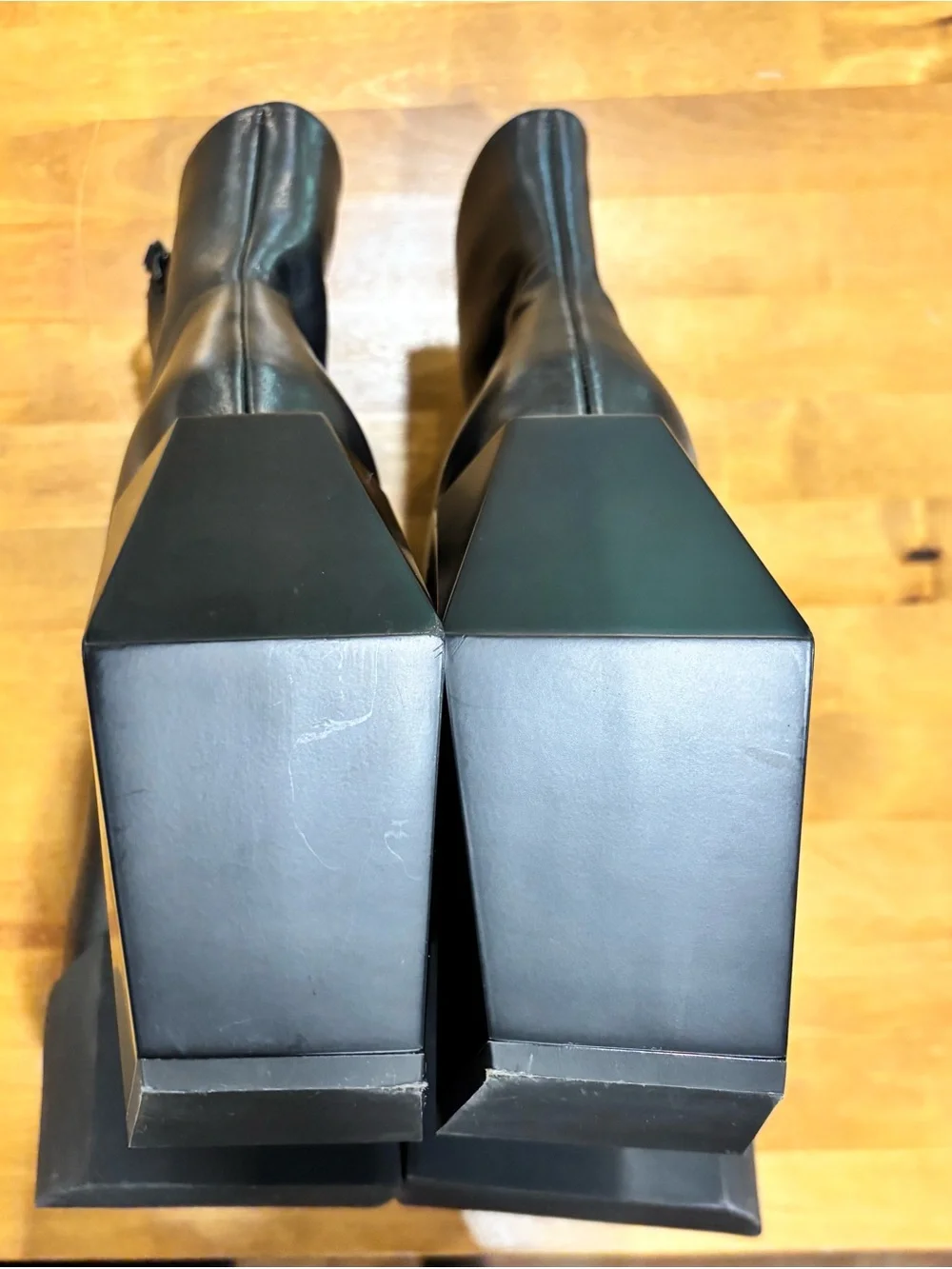 United Nude Stage Boot Black Leather Platform Boots EU 40 US 7 Men or 9 Women